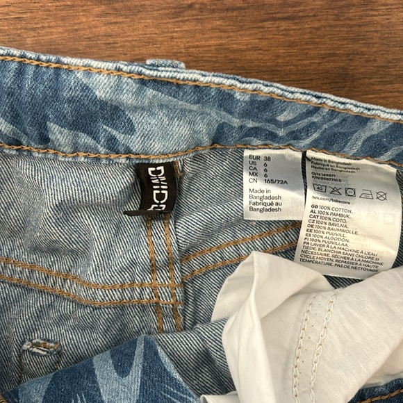 Baggy high rise patterned jeans - Picture 4 of 4